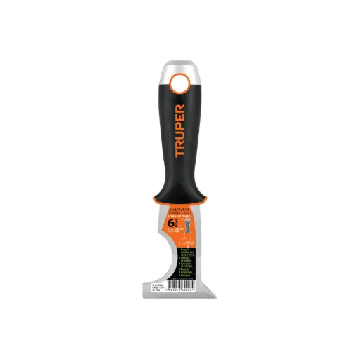 [15855] 15855 Espátula 2-1/2' de 5 usos, acero inox, Comfort Grip, Expert ET-2-1/2R5X