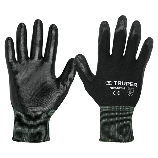 [13294] Guantes de nylon recubiertos de nitrilo, M, Truper GU-122