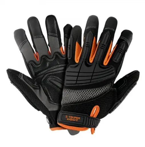 [15158] 15158 Guantes para mecánicos con protección anti-impacto, Truper GU-665
