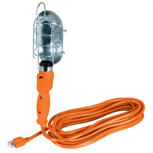 [47259] 47259 Lámpara de taller con canastilla metálica 7.5 m, Volteck LAT-8M