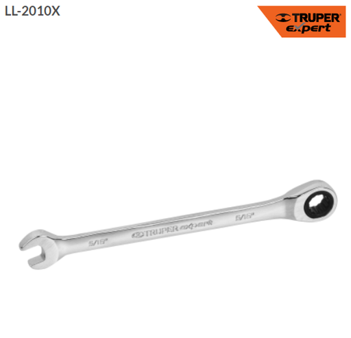 [15735] 15735 Llave combinada con matraca 5/16' x 135 mm largo, Expert LL-2010X