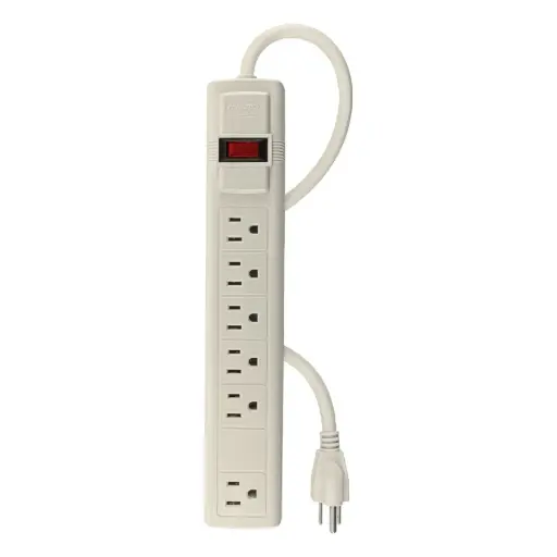[47182] 47182 Multicontacto 16 AWG uso rudo con 6 entradas, Volteck MUL-6