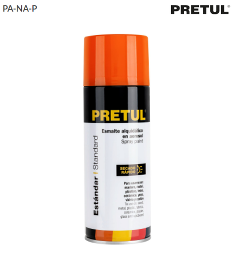 [27181] 27181 Pintura en aerosol, naranja, 400 ml,Pretul PA-NA-P