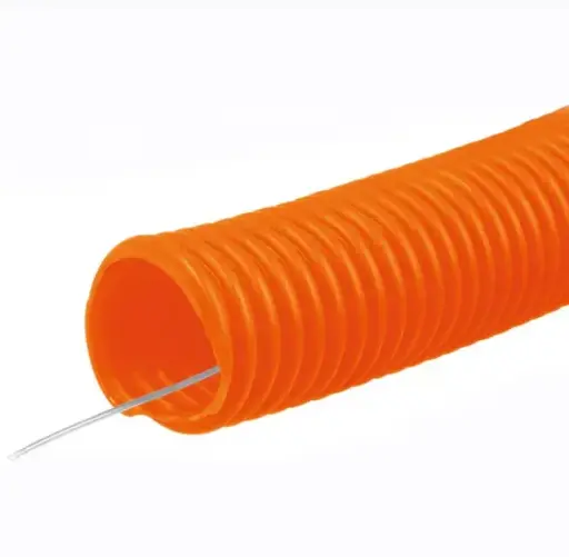 [40133] 40133 Metro de poliducto 3/4' corrugado flex. c/guía, rollo 25 m PF-3/4GM