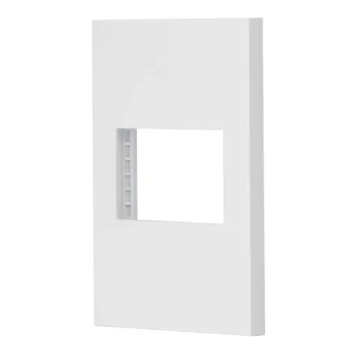 [47044] 47044 Placa 1 ventana, 1.5 módulos, línea Española, color blanco PPSE15-EB