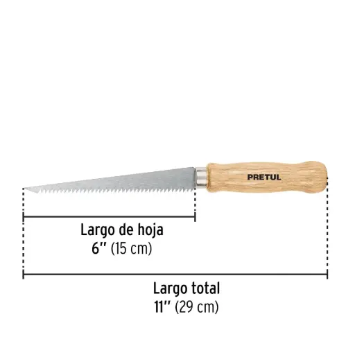 [22934] 22934 Serrucho de 6' para plafón y muros de yeso, Pretul STR-6